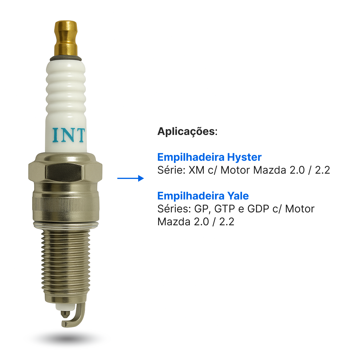 VELA DE IGNIÇÃO P/ EMPILHADEIRA C/ MOTOR ...