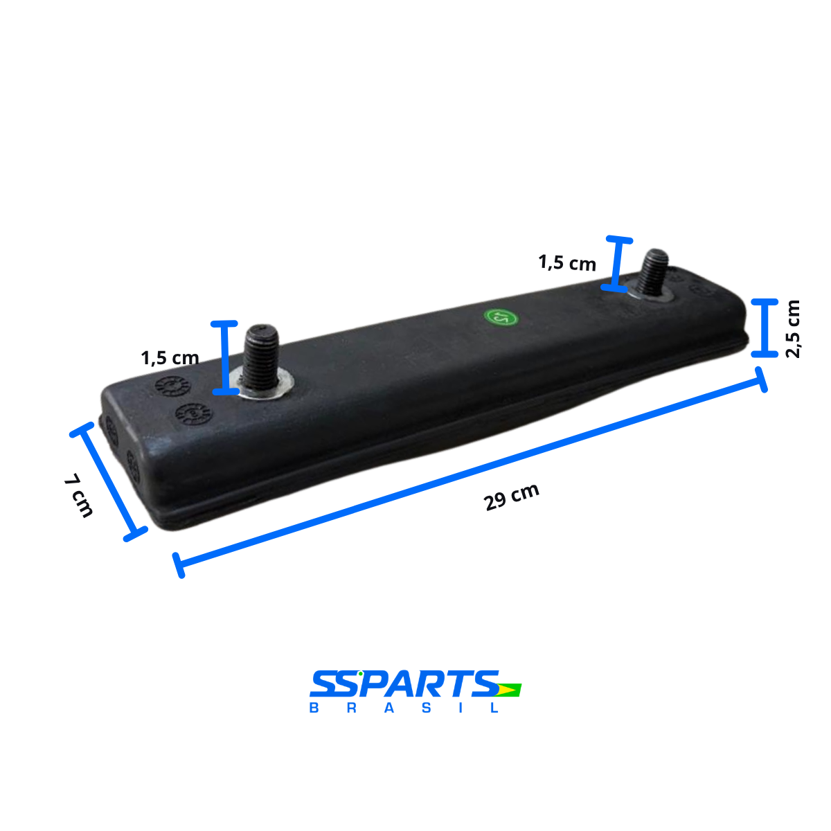 Sapatas (Pads) de Borracha 29X7X4  para E...